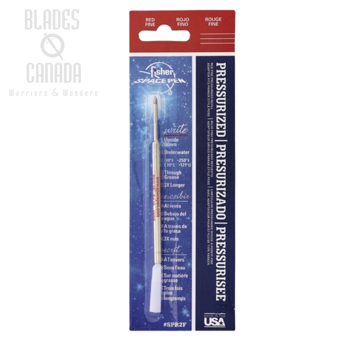Fisher Space Pen Refill, Fine Ink Red, FPSPR2F